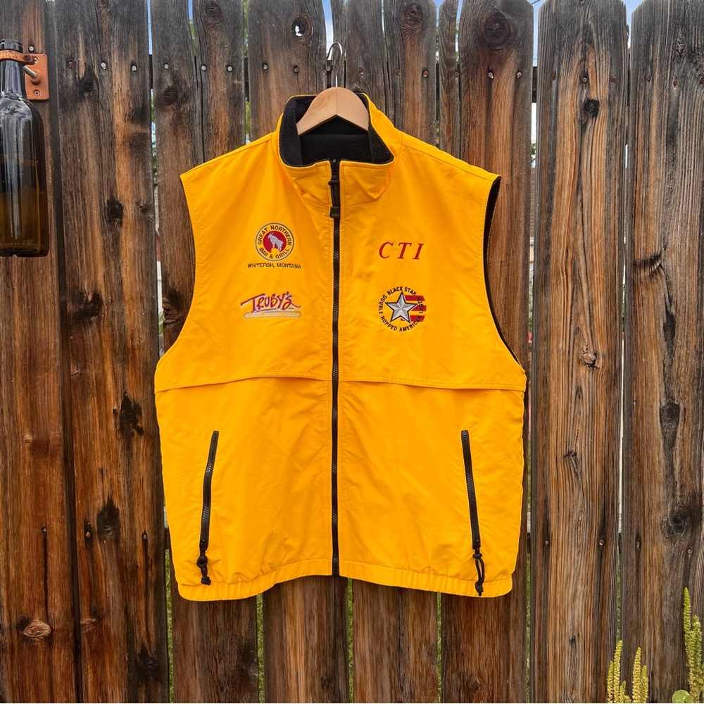 Port Authority Men’s Yellow Alpine Ski Championships Outdoor Mountain Vest XL